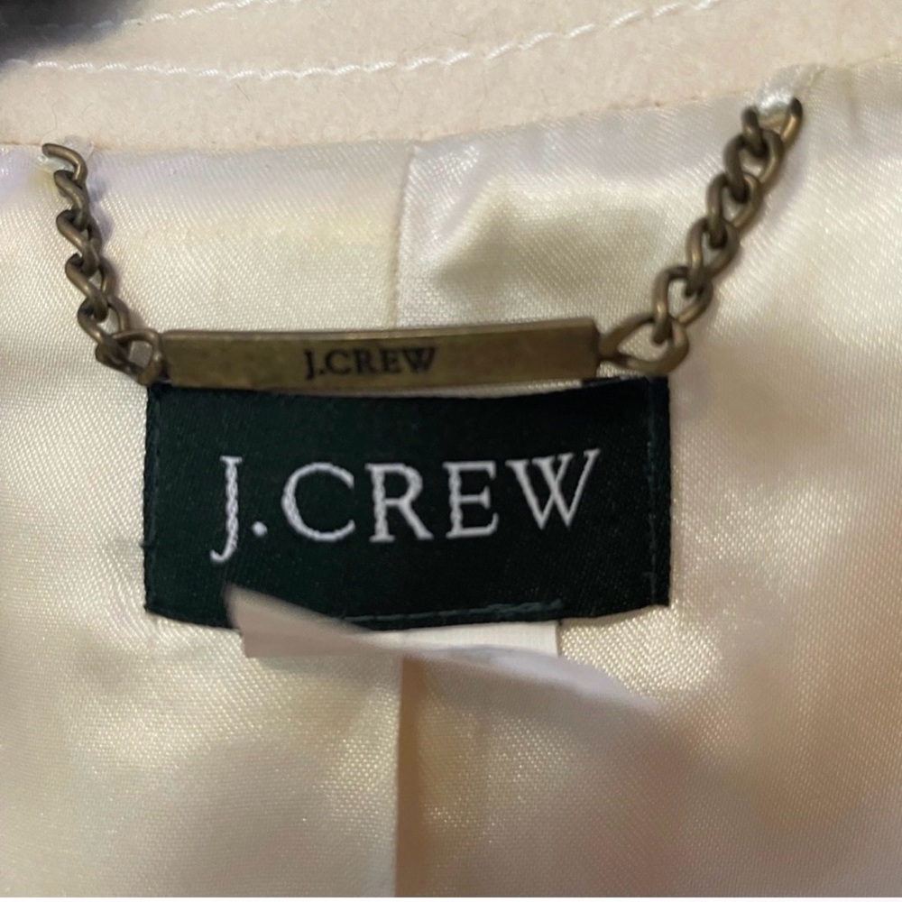 J. Crew Women’s Wool Cream Double-Breasted Coat - Picture 3 of 4
